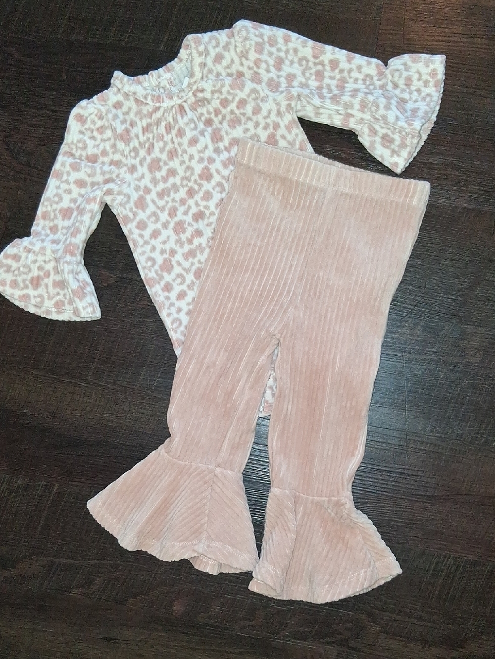 Rachel Zoe Pink and Cream Girls Two-Piece Set